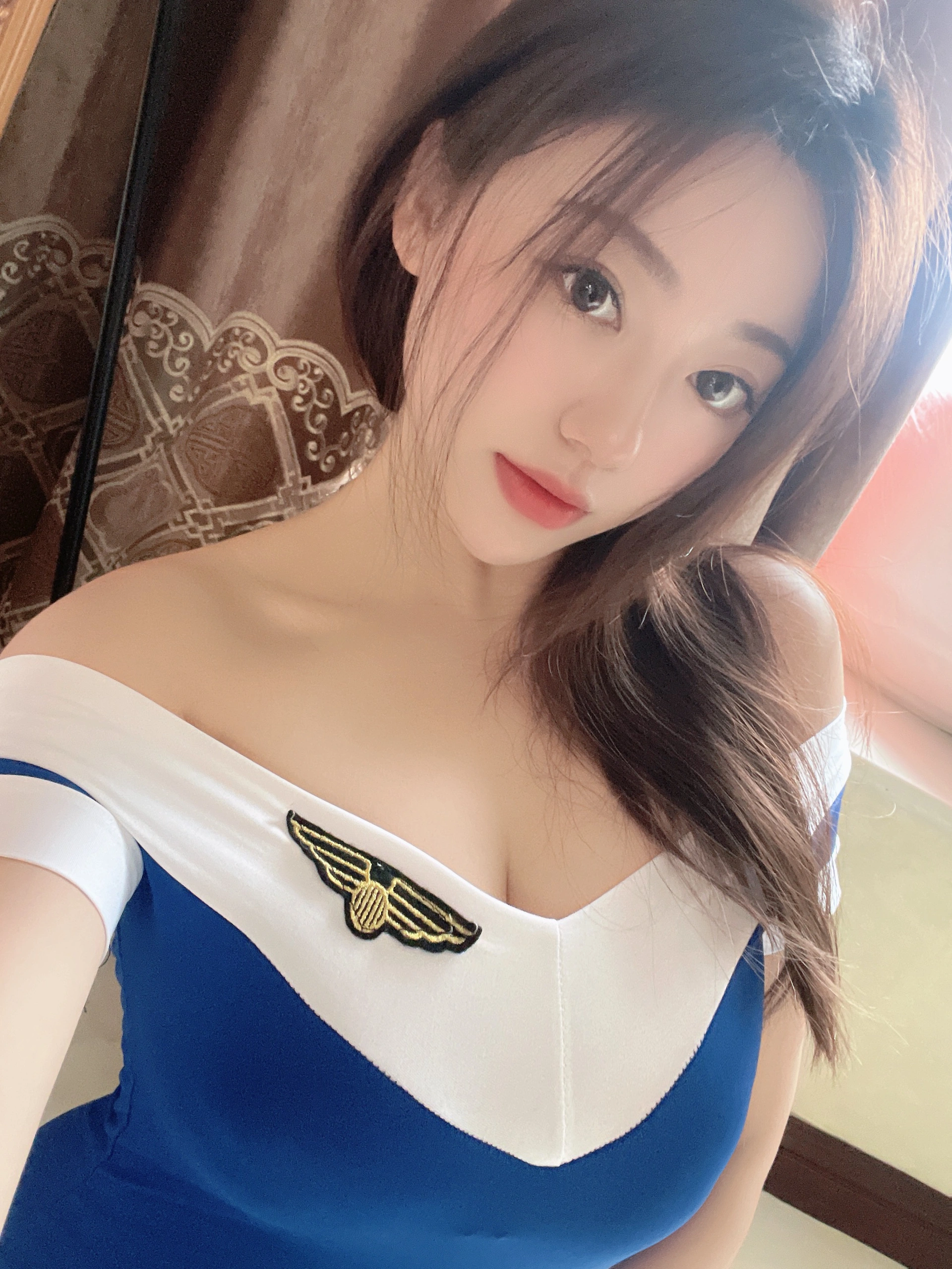 057.奶宝妹纸 – 微密圈系列 蓝色制服 1